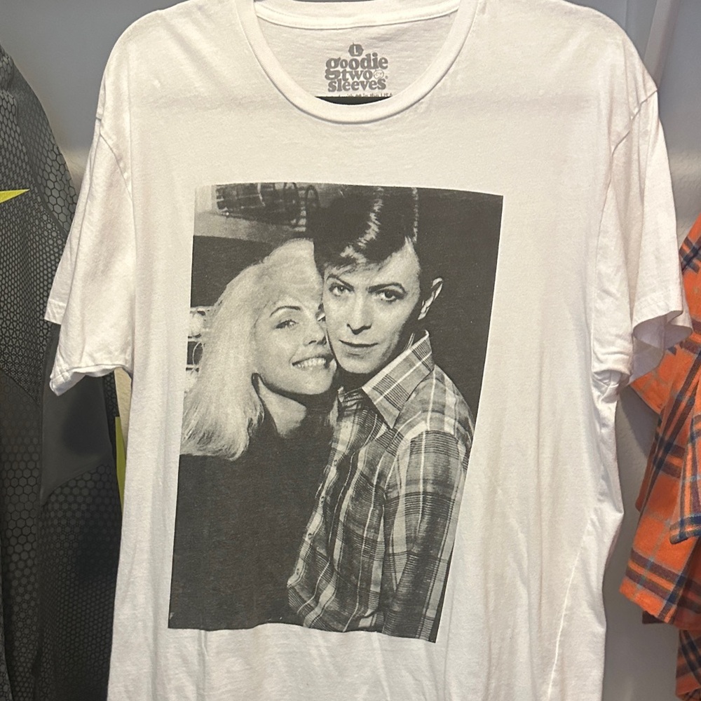 Goodie Two Sleeves White Graphic Tee